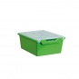 Aufbewahrungsbox Ergo Tray, 15 cm hoch, grün, 